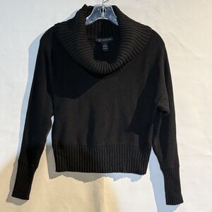 INC international concepts Black Knit Casual Turtleneck Sweater Women’s Small